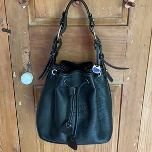 Dooney & Bourke leather drawstring bucket bag